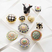 Courtly Check Petit Four Round Knob