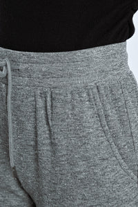 Slightly Flared Cut Wide Jogging Pants