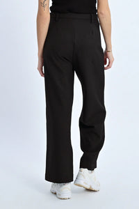 Extra-High Waistband Wide Pleated Pants