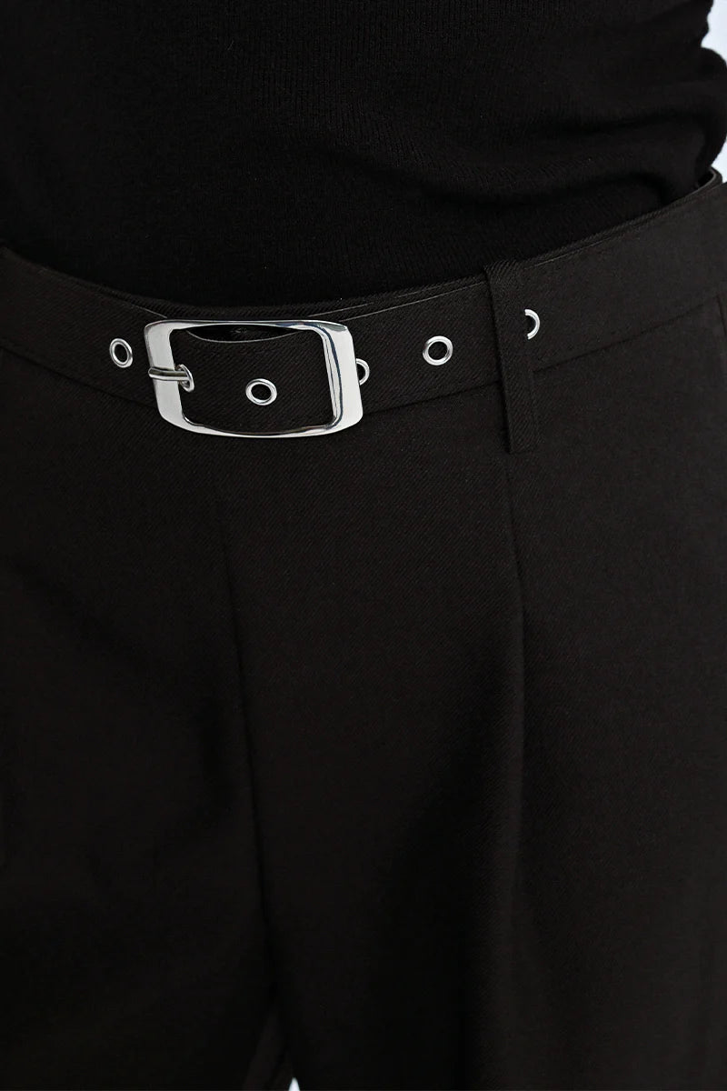 Extra-High Waistband Wide Pleated Pants
