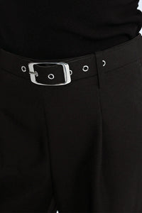 Extra-High Waistband Wide Pleated Pants
