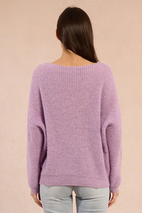 Wide V-Neck LOVE Sweater