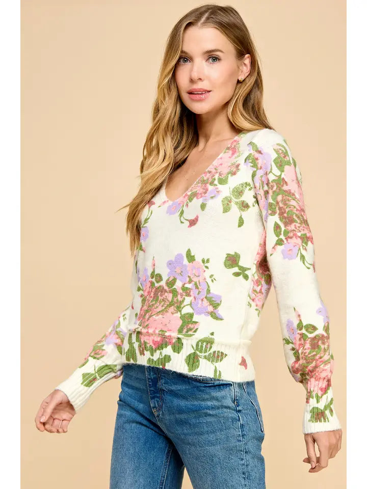 Floral Printed Sweatshirt
