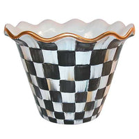 Courtly Check Garden Pot - 8"