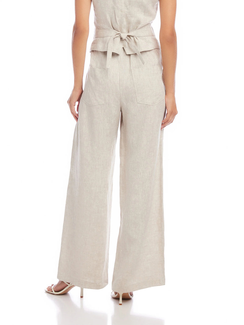HIGH WAIST LINEN PANTS