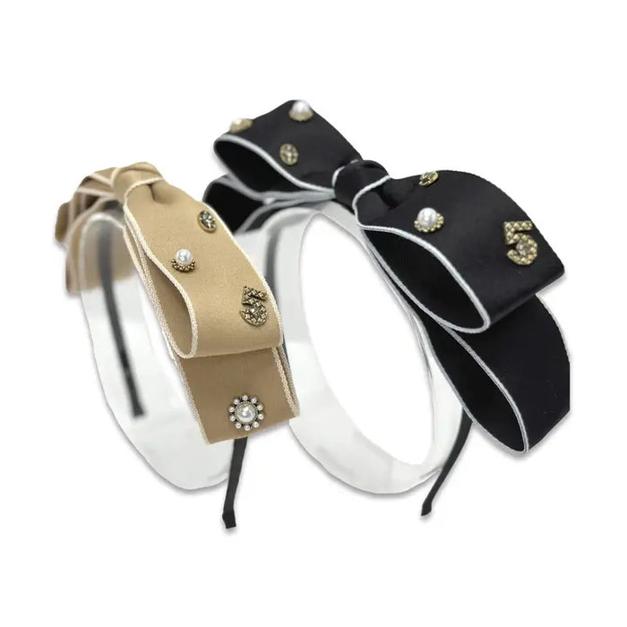 Headband - Bow 5-Black