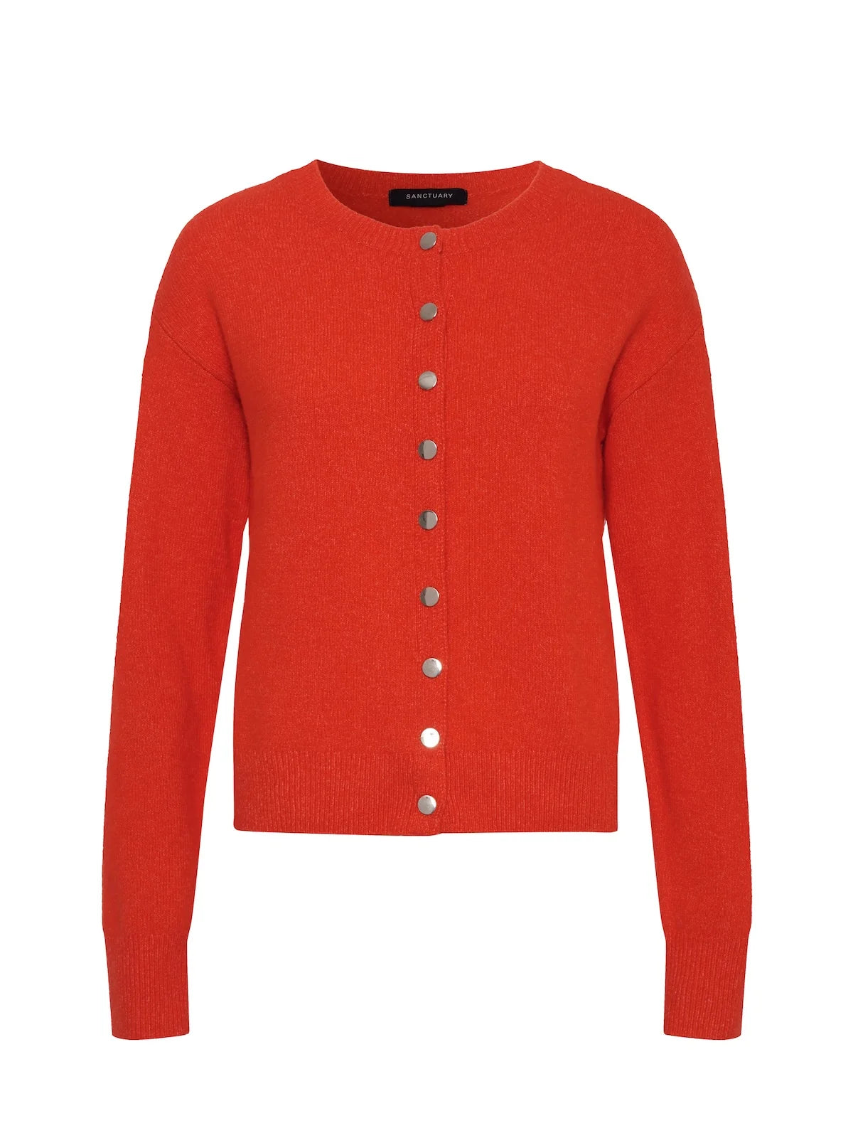 Must Have Snap Cardigan Red Hot