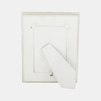 4x6 Selenite Photo Frame, White