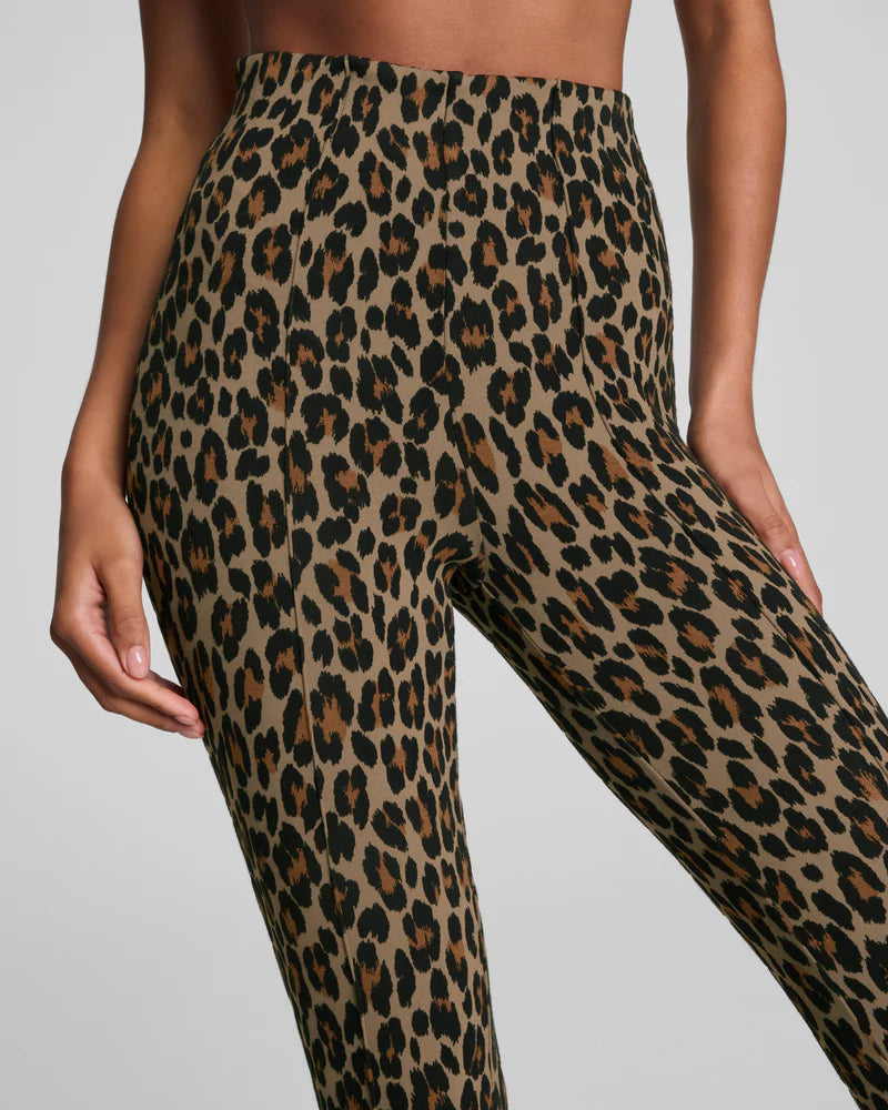 Ponte Zwb Micro Flare Leopard Pants