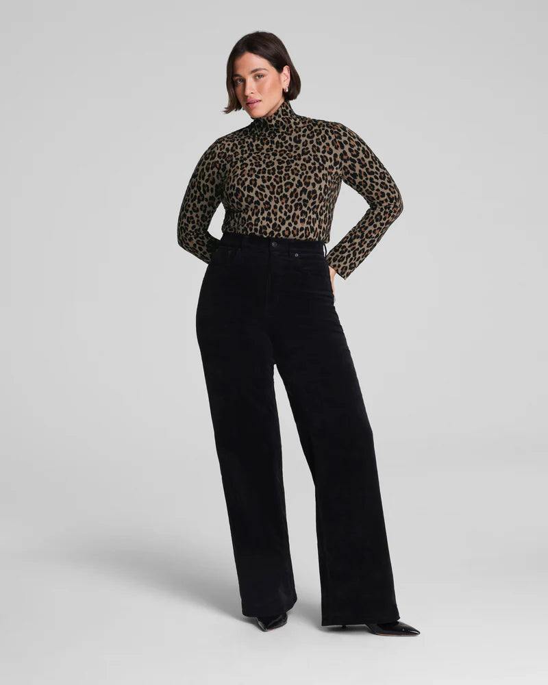 Ponte Jacquard Turtleneck