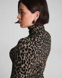 Ponte Jacquard Turtleneck