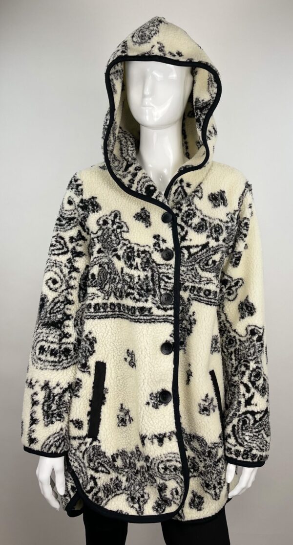 Hooded Jacket W/Black Trimming