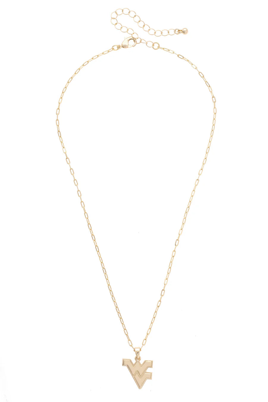 West Virginia Mountaineers 24K Gold Plated Pendant Necklace