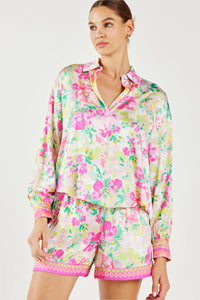 BOTANICAL WATERCOLOR BLOUSE