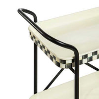 Courtly Check 2-Tier Kitchen Cart