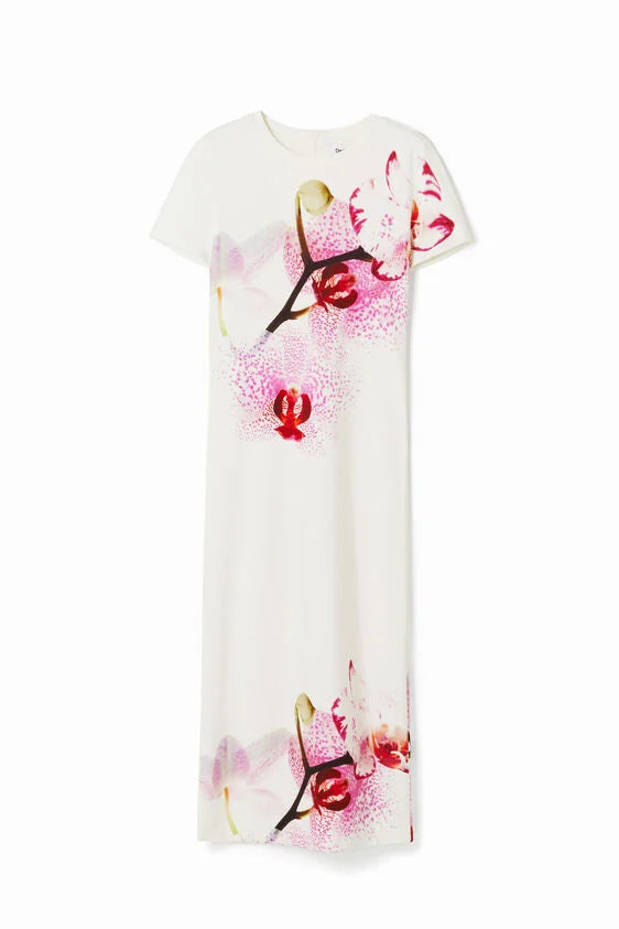 M. Christian Lacroix Orchid Midi Dress M. Christian Lacroix Orchid Midi Dress