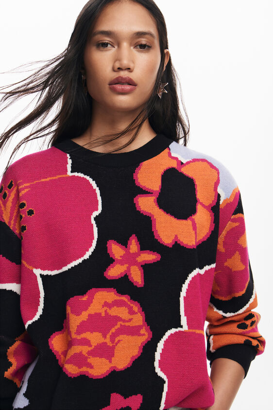 Floral sweater