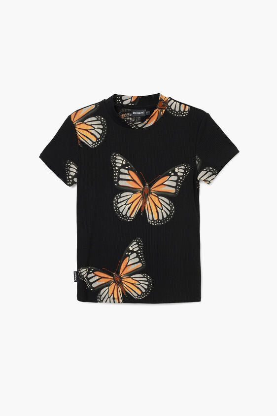 Short-sleeve butterfly T-shirt