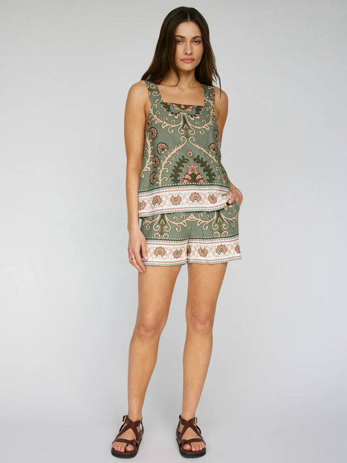 Button Back Cami Mezzo Sage