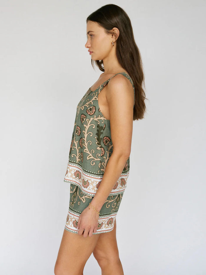 Button Back Cami Mezzo Sage