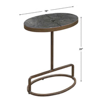 Jessenia Accent Table, Bluestone