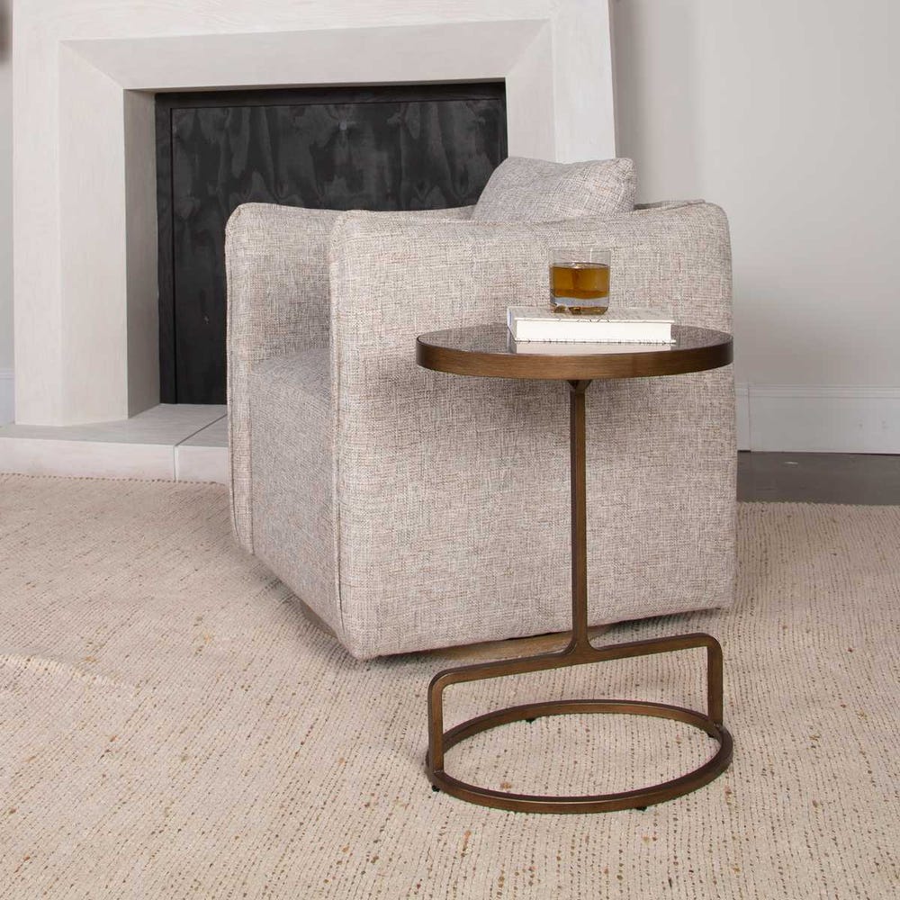 Jessenia Accent Table, Bluestone