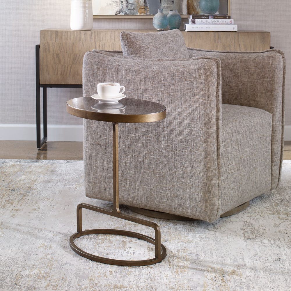 Jessenia Accent Table, Bluestone