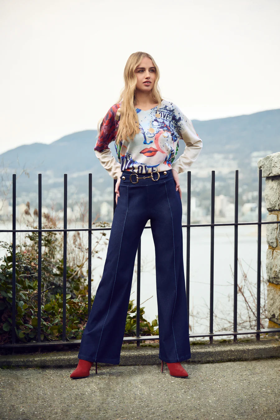 V Neck Designer Top