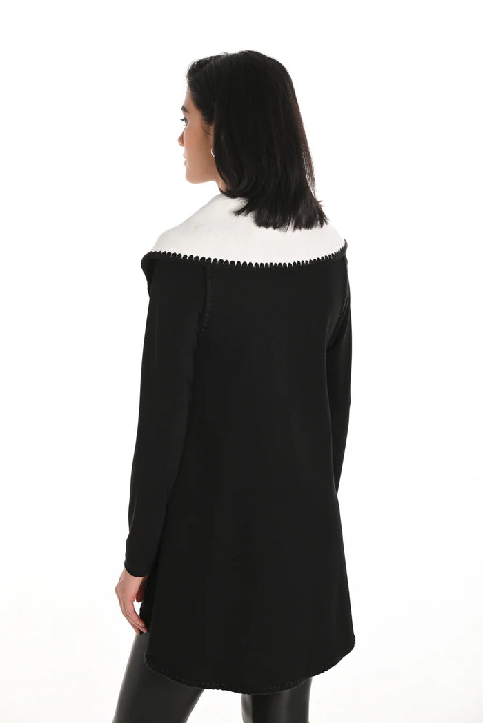 Knit Vest Black/Off White