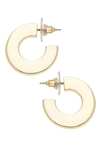 Cali Large Flat Hoop Earrings