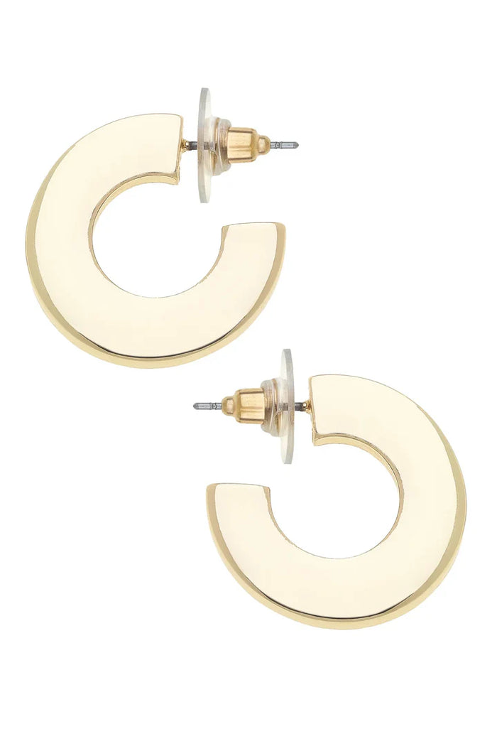 Cali Large Flat Hoop Earrings