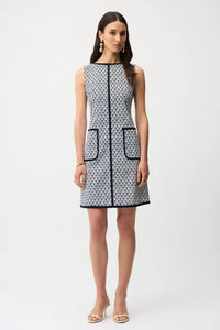 Geometric Print A-Line Dress