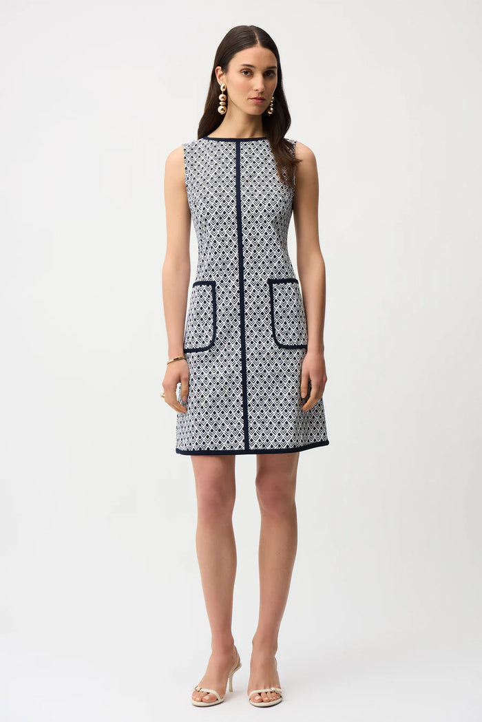 Geometric Print A-Line Dress