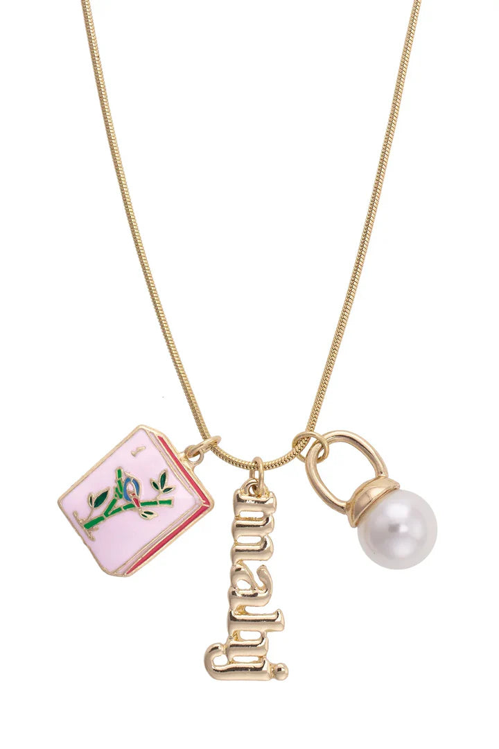 Mahjong Charm Necklace