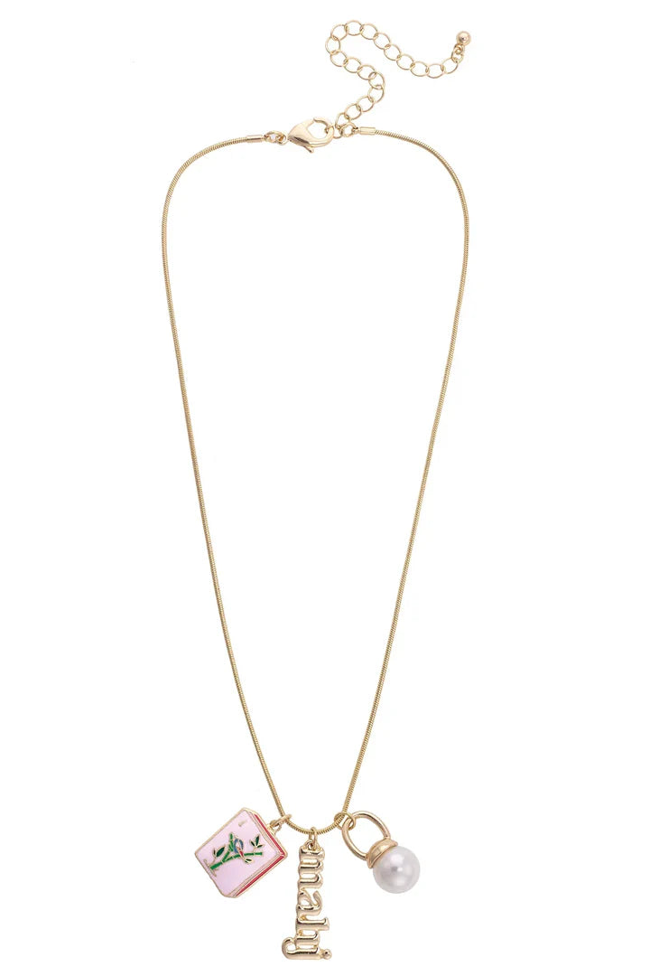 Mahjong Charm Necklace