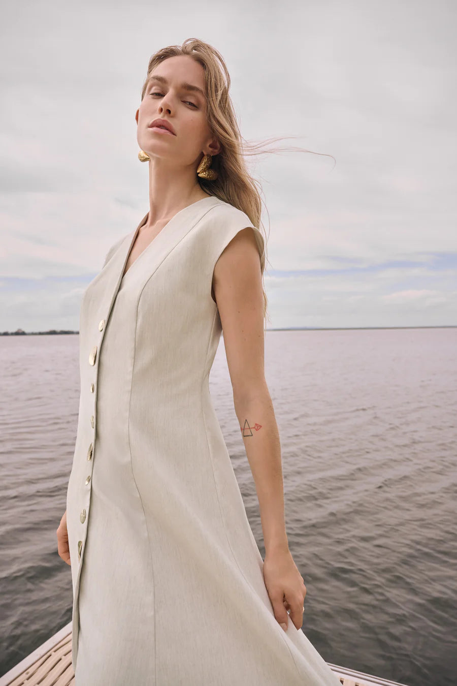 Melange Millennium Fit And Flare Dress