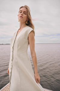 Melange Millennium Fit And Flare Dress