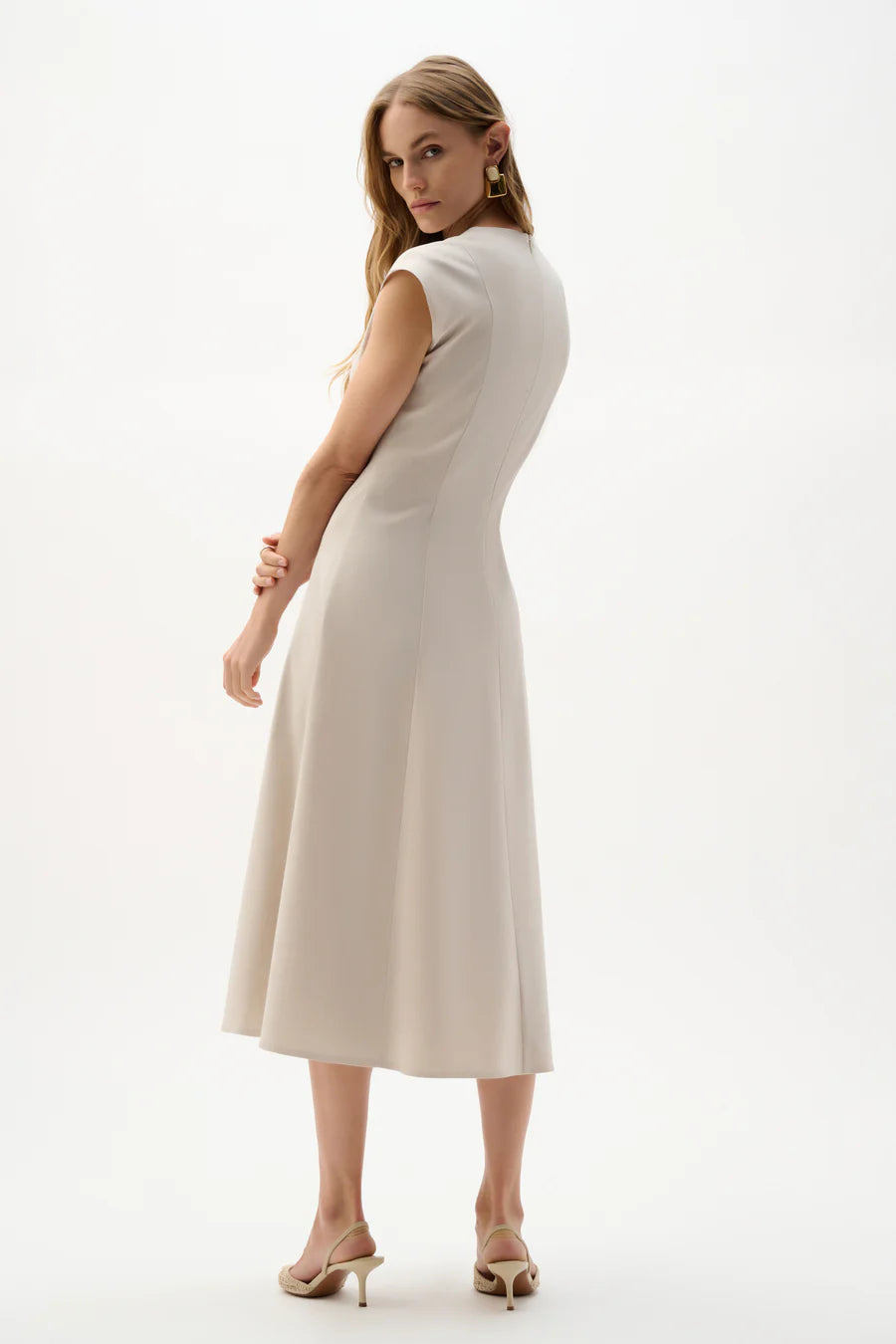 Melange Millennium Fit And Flare Dress
