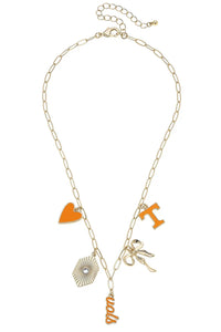 Tennessee Vols Paper Clip Charm Collector Necklace