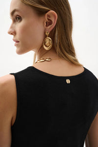 Cut-Out Sheath Midi Dress