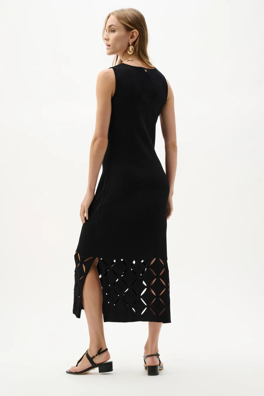 Cut-Out Sheath Midi Dress