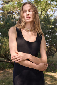 Cut-Out Sheath Midi Dress