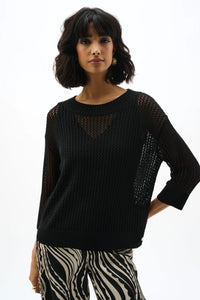 Acrylic Blend Open Stitch Sweater