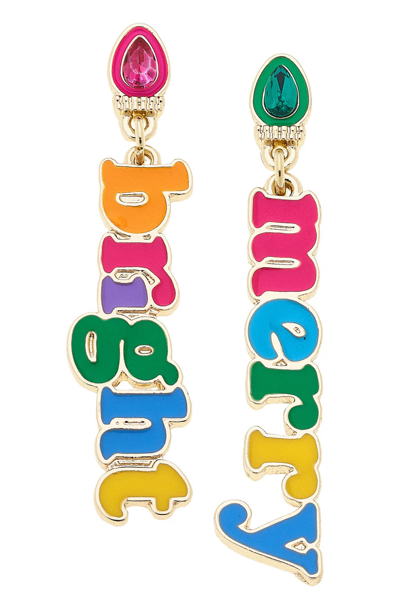Merry & Bright Enamel Earrings