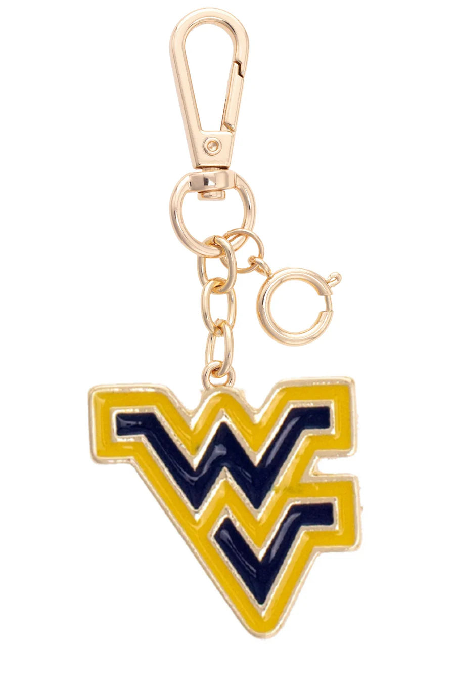 West Virginia Mountaineers Enamel Logo Bag Charm