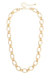Connor Oval Linked Pendant Necklace
