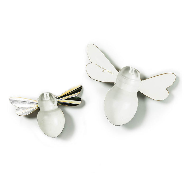 Courtly Check Outdoor Bee Wall Decor, Set of 2