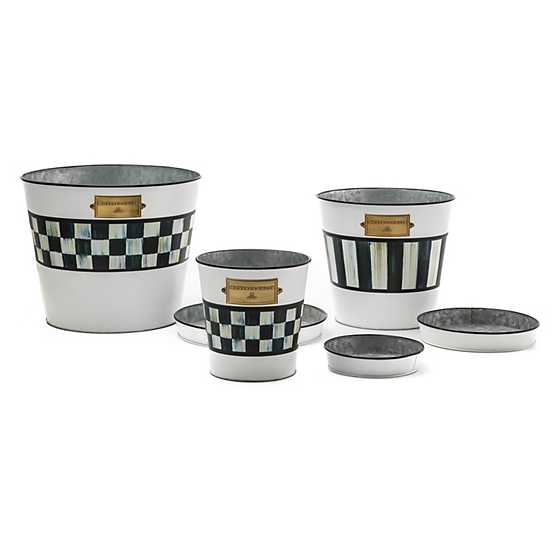 Spectator Pots & Saucers, Set of 3