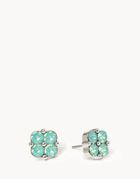 Sea La Vie Stud Earrings Blessed/Sea Foam Clover