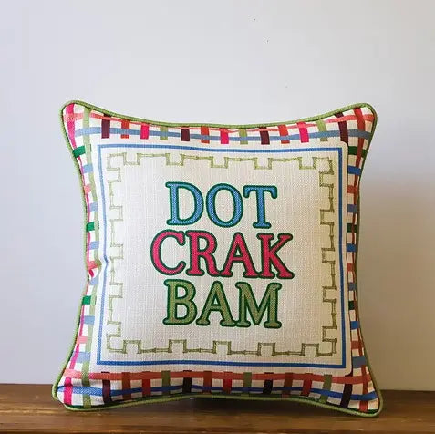 Welcome Piped Pillow